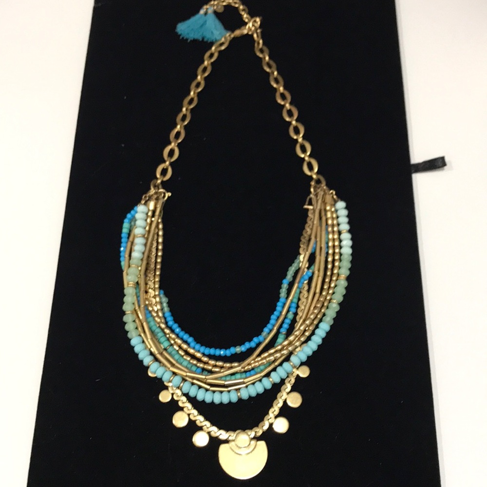 Stella and Dot Multiple Layered Turquoise Necklace